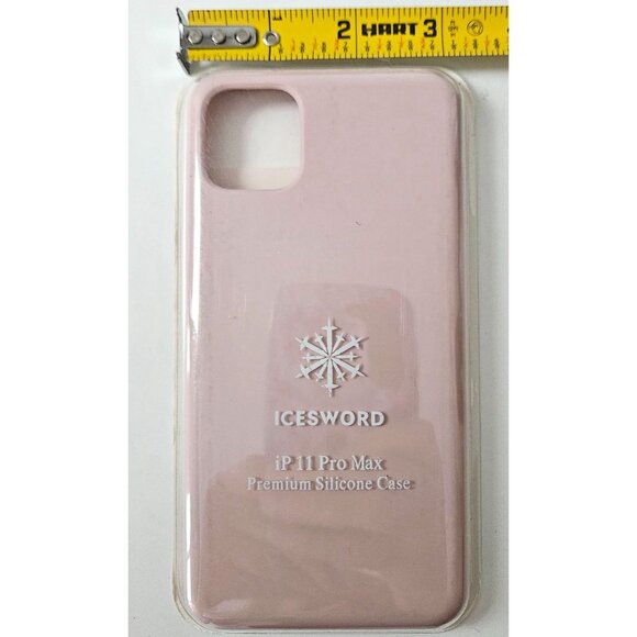Icesword iPhone 11 Pro Max Premium Silicone Case Pink Anti Scratch Shockproof - Picture 3 of 9